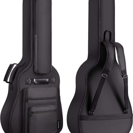 CAHAYA Acoustic Guitar Bag Thick Padding Waterproof Dual Adjustable Shoulder Strap Guitar Case Gig Bag 40 41 inch with Back Hanger Loop