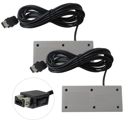 RGNEIN Wired Controller Compatible for Nintendo NES Classic Mini Edition Video Game Console Only, Extra Long 10FT/3M Cable with 6-Pin Connector (2 Pack)