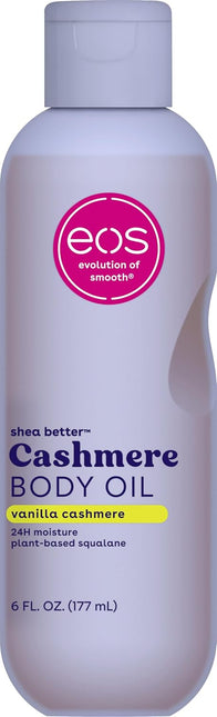 Cashmere Oil, Vanilla, 24 Hour Moisture, Plant-Based Squalane, 6 fl oz