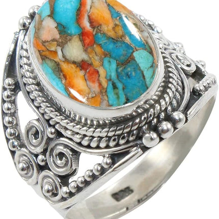 Sterling Silver 925 Ring For Women &s Natural Gemstone Ring Sterling Silver Engagement Ring June Birthstone Bezel Set Gemstone Ring