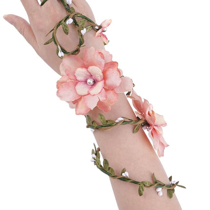 Renaissance Fairy Floral Arm Wrap - 1 PC Elf Bracelet Mother Nature Costume Poison Ivy Costume Renfaire Accessories