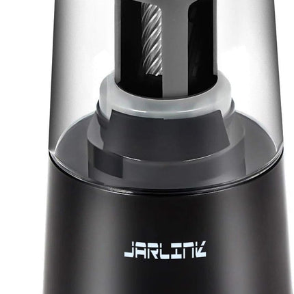 JARLINK Electric Pencil Sharpener, Heavy-Duty Helical Blade to Fast Sharpen, Auto Stop for No.2/Colored Pencils(6-8mm), AC Adapter/Battery Operated in School Classroom/Office/Home (Black)