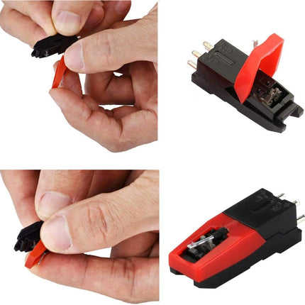 4 Pack Ruby Record Player Needle Turntable Stylus Replacement for ION Jenson Crosley Victrola Sylvania Turntable Phonograph LP Vinyl Player More Brand