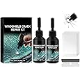 Upgrade Durable Resin Windshield Crack Repair Kit, DIY Car Windshield Repair Kit for Chips & Cracks