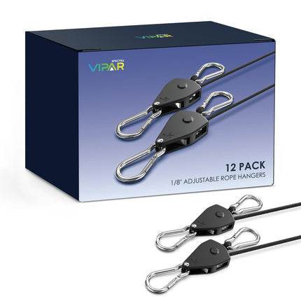 Ratchet Tie Down Straps, 1/4" Adjustable Rope Hangers 4 Pack, 12FT Tie-Down