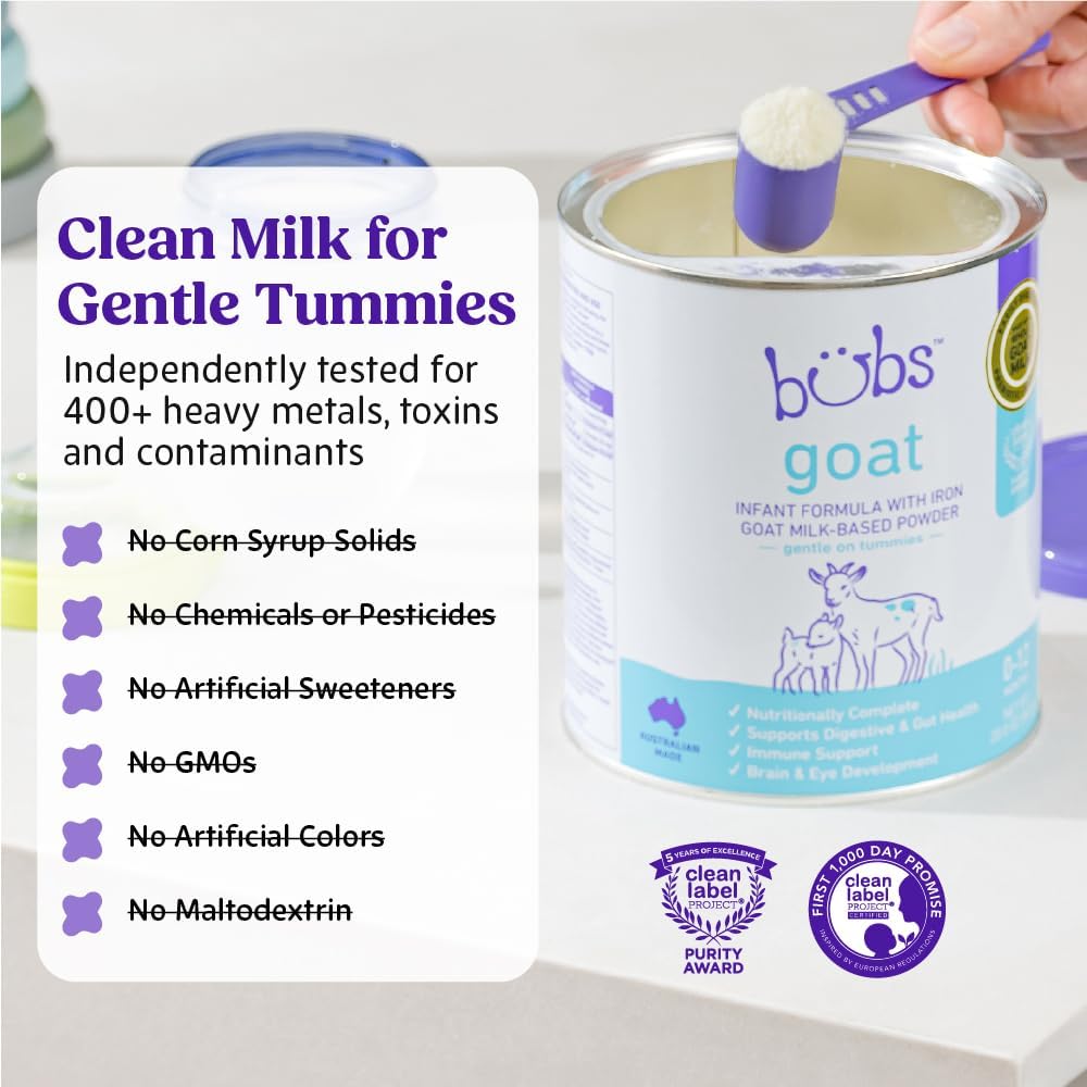 Whole Goat Milk Infant Formula with Iron, 20 oz - photo 3