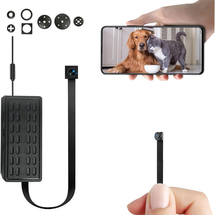 4K DIY Mini Camera Module Small WiFi Security Camera Tiny Wireless Nanny Cam HD Spy Cam for Home Indoor & Outdoor
