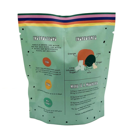 Lou's Libations Craft Cocktail Infusion Kits, Handcrafted Cocktail Mix with Dried Fruits & Spices, Party Gifts for Women & Men (1 Pouch of Madame Mule Mixology Tastes like Moscow Mule, 6-8 Drinks)