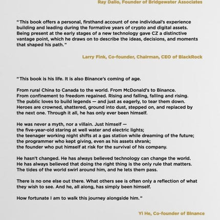 Freedom of Money: A Memoir of Protecting Users, Resilience, and the Founding of Binance