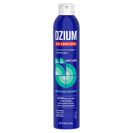 Spray sanitizante de aire y eliminador de olores de 8 Oz.