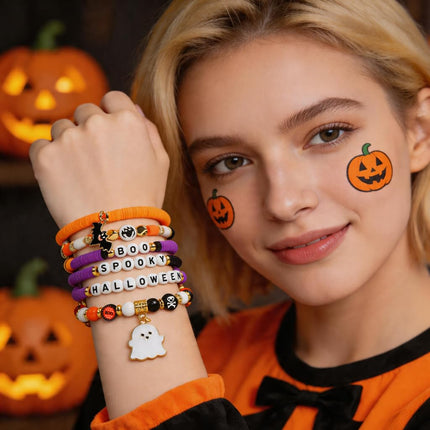 Halloween Party Favors - 6 Pack HALLOWEEN Bracelets