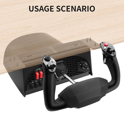 Neyyuse Underdesk Mount For Desk Mount for Honeycomb Alpha Bravo With Screws and Allen key