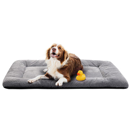 Dog Crate Pad Washable Dog Bed for Crate Medium Mat 36-Inch Gray