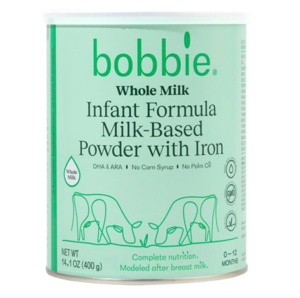 Whole Milk Grass Fed Powder Baby Formula with Iron, DHA and ARA, 14.1 oz