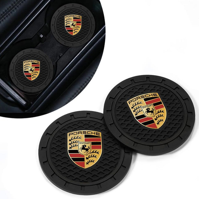 2PCS Car Cup Holder Coasters,Non-Slip Car Coasters for Drink Holder