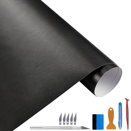 High Gloss Black Vinyl for Chrome Delete Window & Door Trim 2" x30ft