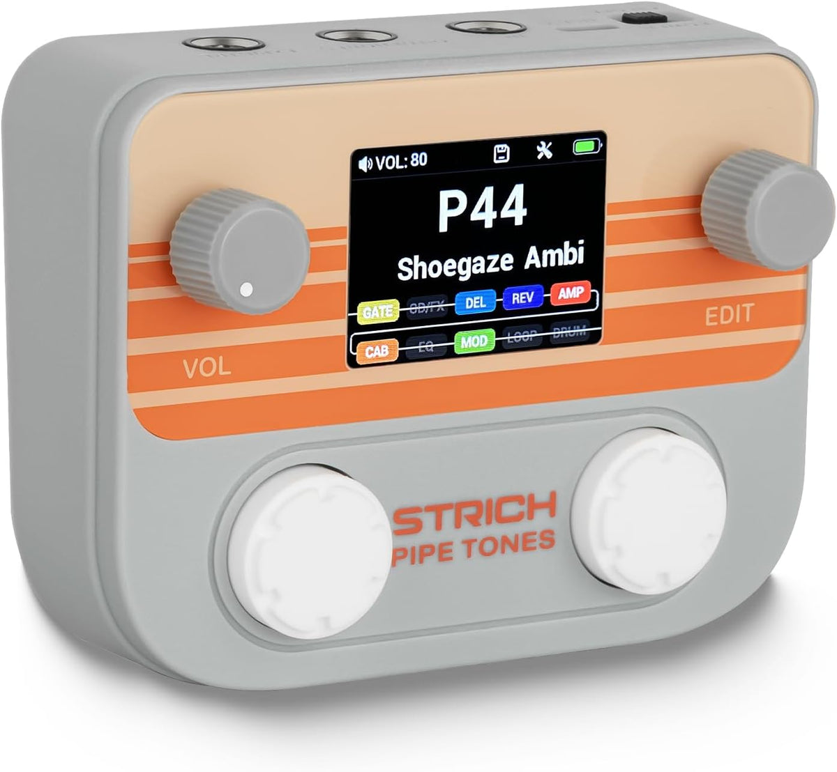 Pocket Multi-Effects Processor for Guitar and Bass with 10 Effect Modules 125 Effects 40s Looper 100 Drum Patterns USB