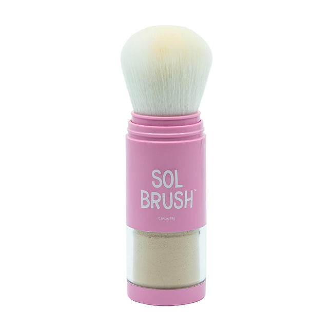 SPF 50 Mineral Sunscreen Powder, Broad Spectrum UVA/UVB Protection Sunscreen, Mess Free Brush On - photo 2