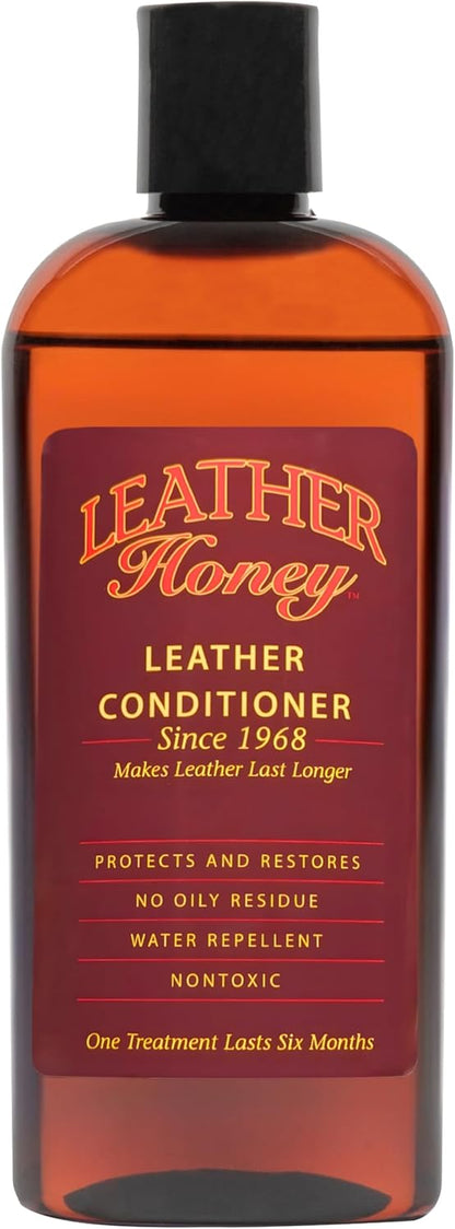 Leather Conditioner for Auto, Furniture, Shoes, Purses and Tack - 8 fl oz