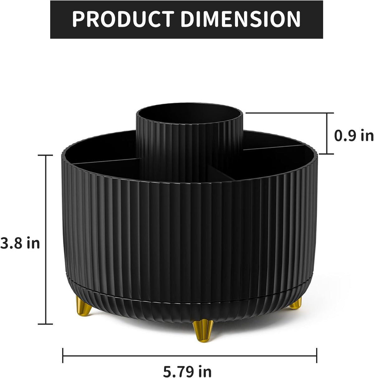 Desk Organizer, 360-Degree Rotating Pen Holder - photo 5