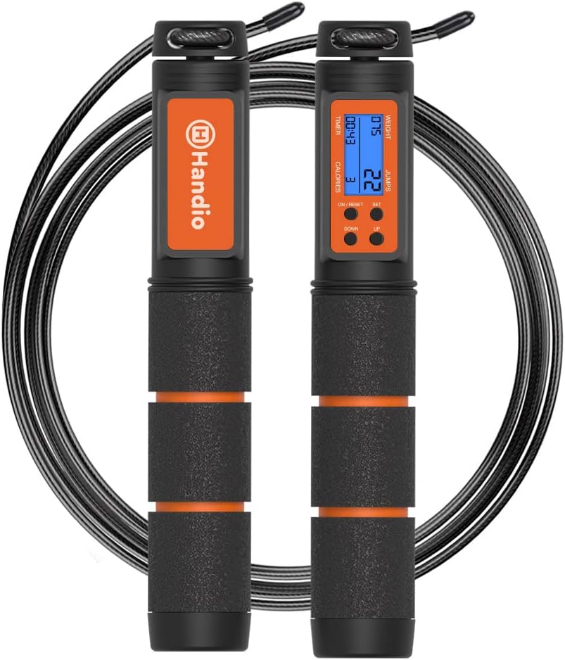H HANDIO Jump Rope - speed skipping rope with counter