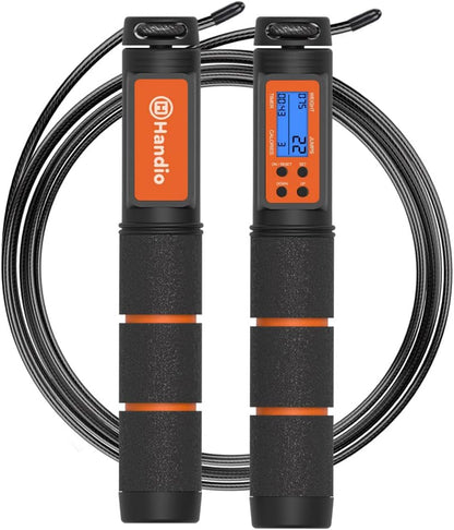 H HANDIO Jump Rope - speed skipping rope with counter
