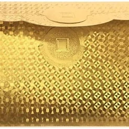 10pcs Business Money Envelopes+10pc Bills Card Gift Gold Foil Plated Bills for Cash Gifts