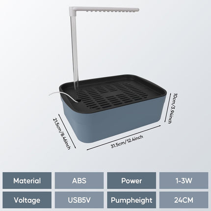Parrot Bathtub, Large Bird Shower Fountain Indoor Bathtub USB Powered Circulating Bathtub Bird Bath Shower Tub Bird Automatic Bath Shower Bird Bath, for Cockatoos Parakeets Conures