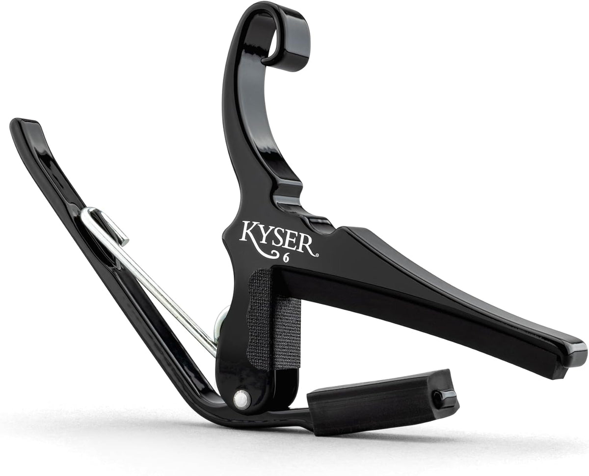 Quick-Change Guitar Capo for 6-String Acoustic Guitars, Black