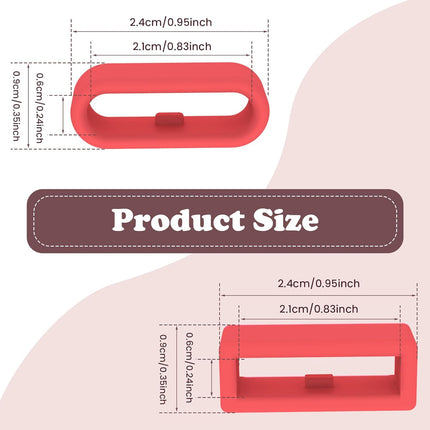 Multi-Color Band Keeper, Magic band locks, Silicone Fastener Rings Security Loop/Holder/Clips Compatible with Fitbit Charge/Charge HR/Garmin Vivofit/Disney Magic Bands 1.0/2.0 & More
