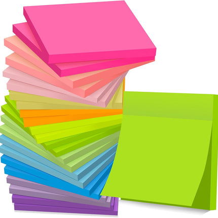 (24 Pads) Sticky Notes 3x3 in Post, 12 B - product image