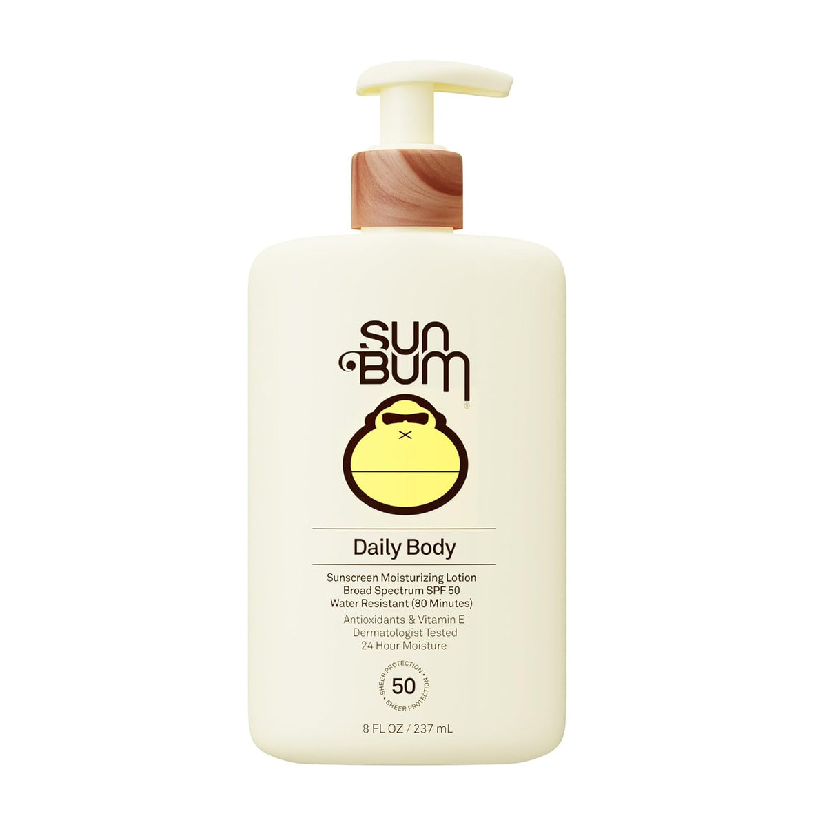 Daily SPF 50 Sunscreen Body Lotion - Broad Spectrum Moisturizing Sunscreen with Vitamin E - Vegan and Hawaii 104 Act