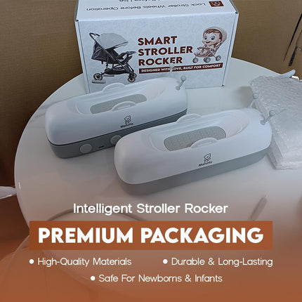 Smart Stroller Rocker for Baby – Automatic Parent-Like Rocking with Remote Control, 30/60/90 Min Timer, Type-C Rechargeable Battery (5 Hours), Fits Single-Wheeled Strollers