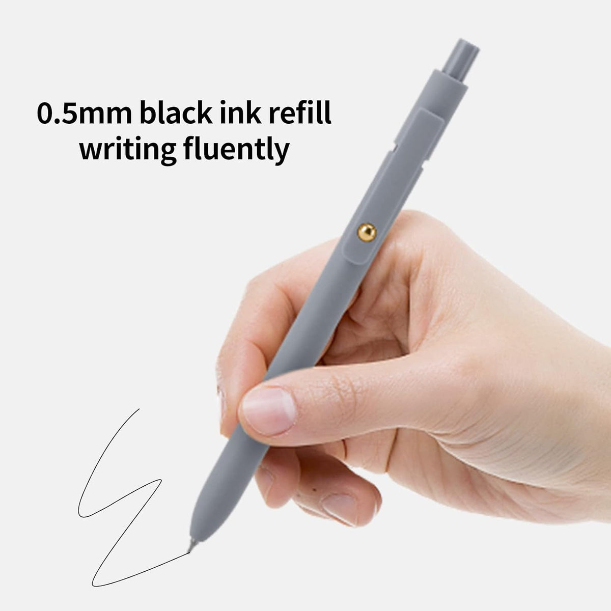6-Piece 0.5mm Quick-Dry Black Gel Pens - photo 5