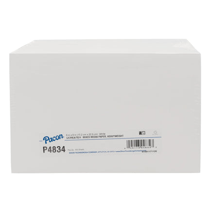 Mixed Media Art Paper, White, 9" x 12", 500 Sheets
