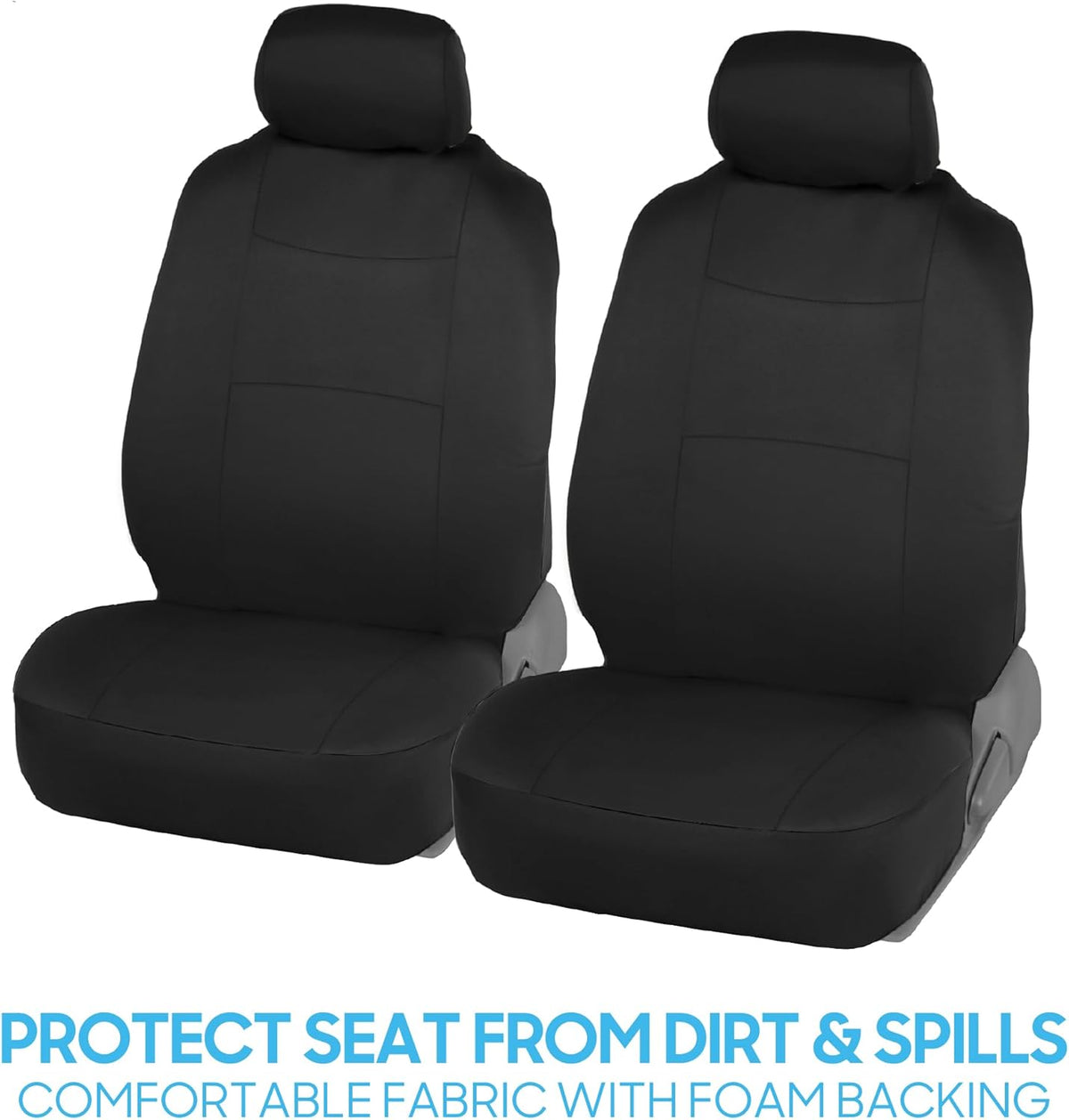 Full Set Car Seat Covers in Solid Black - photo 3