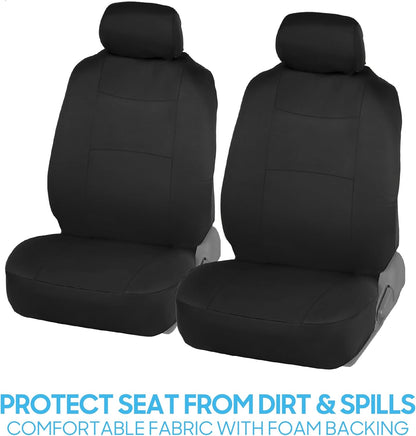 Full Set Car Seat Covers in Solid Black - photo 3
