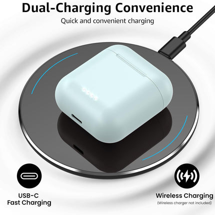 TOZO T6 Wireless Earbuds, Bluetooth 5.3 Ear Buds, Stereo Sound in Ear Headphones, 50 Hours Playtime, Wireless Charging Case, APP Customizable EQs, IPX8 Waterproof Earphones