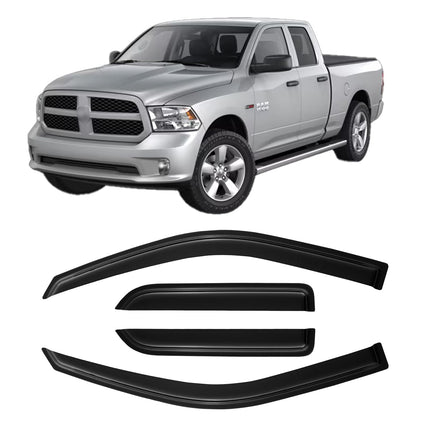 in-Channel Window Visors Rain Guards for 2017-2026 Ford F250 F350 F450 F550 Super Duty SuperCrew, Window Vent Wind Shades Deflectors for 17-26 F-250~F-550 SD Crew Cab