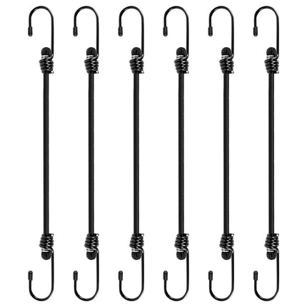 Bungee Cords with Hooks 8 Pack Bungee Cord Includes 12 inches, 18 inches, 24 inches, 36 inches for Bundling Items, Fixing Tarps, Tents, and Carrying Luggage