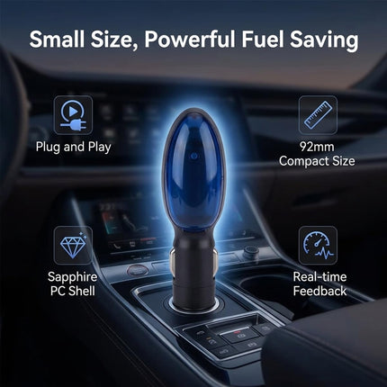 2026 New Fuel Sync Gas Saver Device, Plug in Automotive Save More Instantly, Saver for Gasoline Lubricants Water Diesel, for Car & Truck Drive Farther (2Pcs)