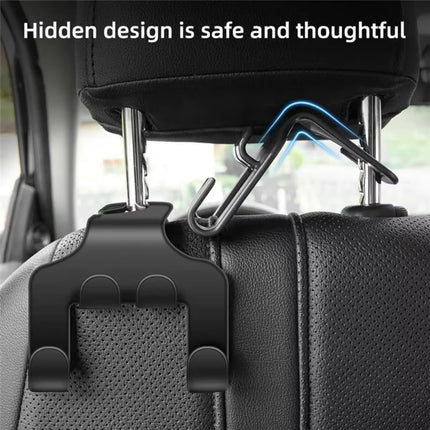 Car Back Seat Hook Hanging Storage Mobile Phone Holder Stand Lazy Rear Seat Phone Headrest Bracket For iPhone Samsung All Phones (2 PCS)