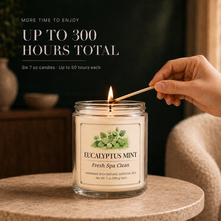6 Pack Scented Candles Gift Set, 42oz Soy Candles, Jar Candles for Home