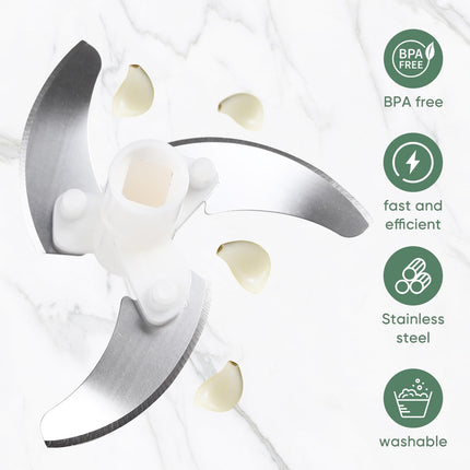 Garlic Chopper, Pull-String Vegetable Onion Mincer