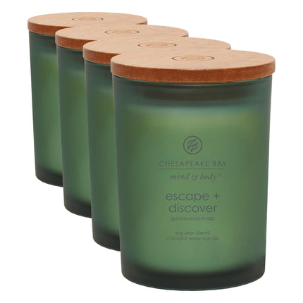 Vela aromática en frasco mediano Serenity + Calm (lavanda y tomillo) decoración para el hogar idea de regalo naranja tiempo de combustión de 50 horas
