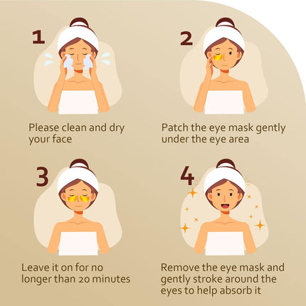 Taimand Under Eye Patches (30 Pairs), 24K Gold Under Eye Mask for Puffy Eyes, Dark Circles,Bags and Wrinkles with Collagen,Relieves Pressure and Reduces Wrinkles,Revitalises and Refreshes Your Skin