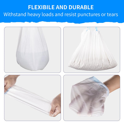 120 Count Extra Large Cat Litter Box Liners, Cat Litter Waste Receptacles Bags for Cleanpethome/ Self-Cleaning Litter Box