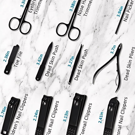 Manicure Set Nail Clippers Set Pedicure Kit, 26-Piece Brown