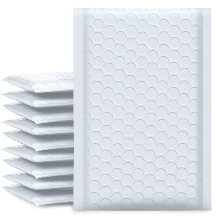 Sobres acolchados con burbujas 4x8" negros, paquete de 50, tamaño útil 4x7" sobres acolchados