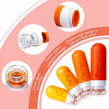 Tocelffe Travel Containers for Toiletries, 18pack TSA Approved Size Containers for Toiletries,travel bottles for Toiletries,travel Jars or Personal Essentials